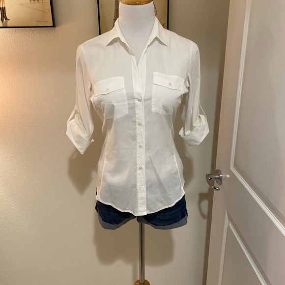 James Perse Button up - white size 2 - Picture 5 of 5
